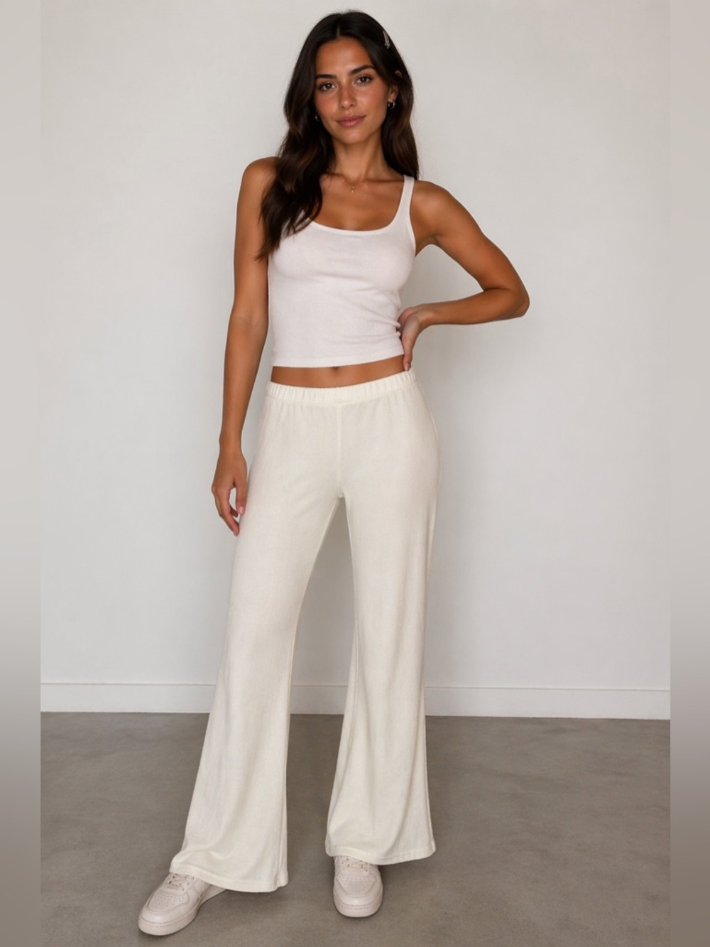 H&M DIVIDED White Lounge Pants